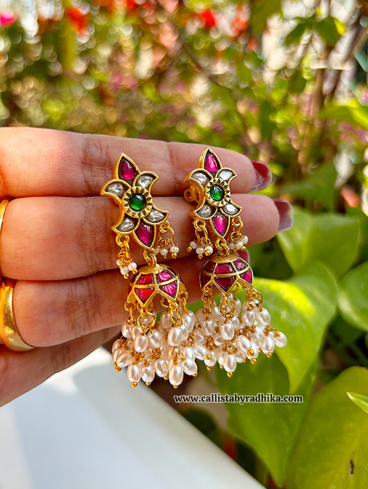 Image of Jadau Kundan Earrings