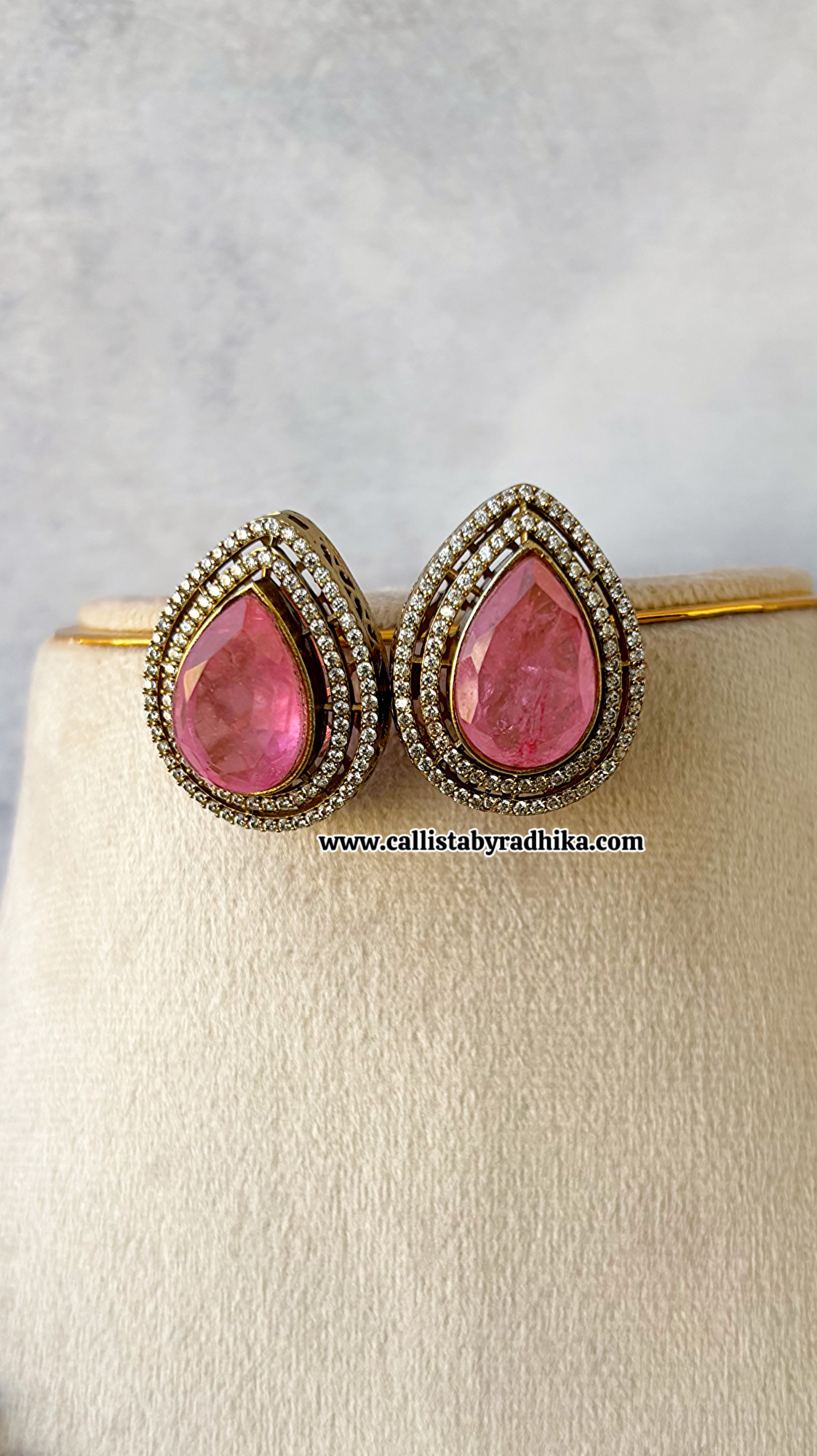 Pink Moissanite Necklace