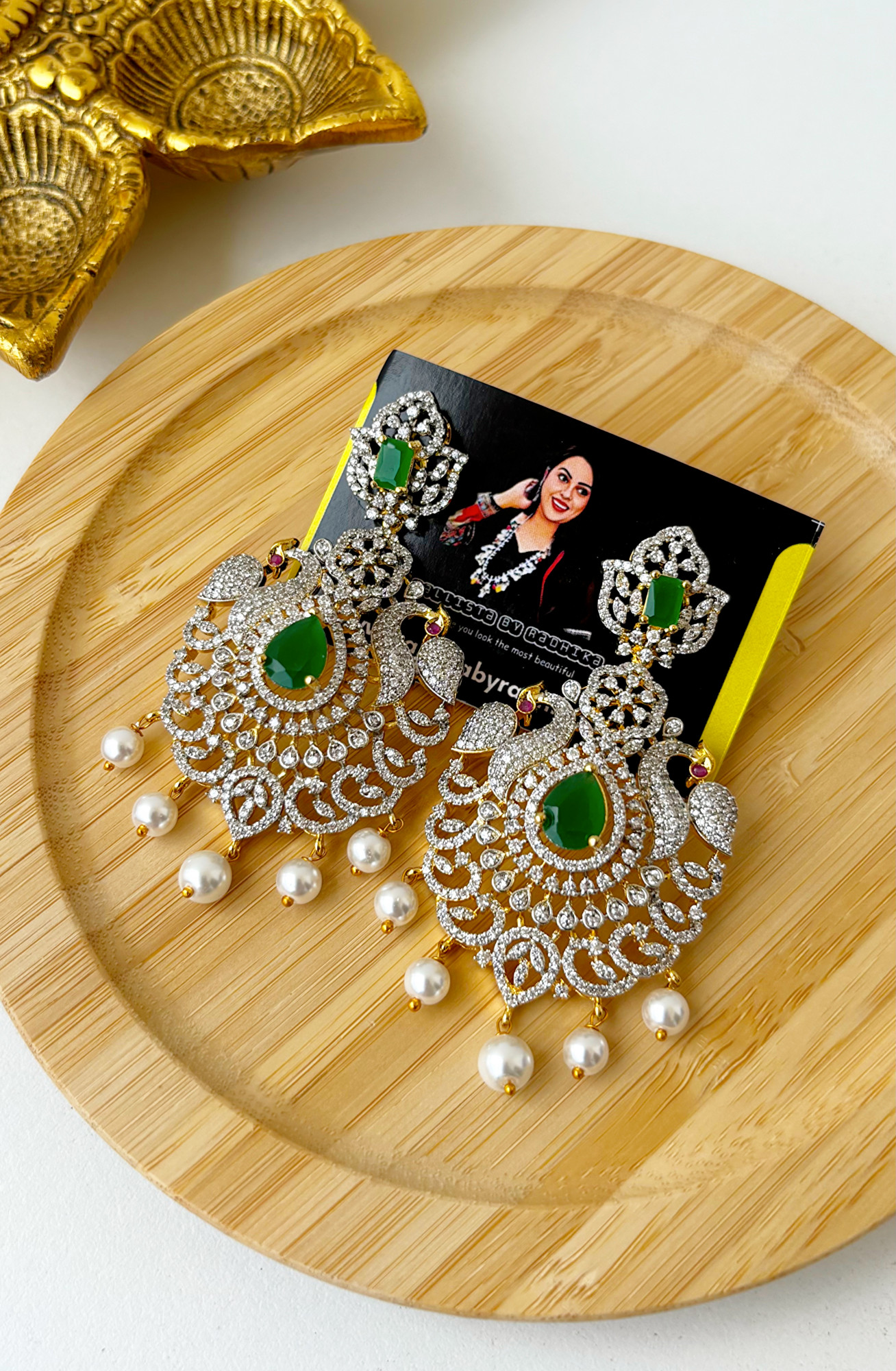 Diamond look-alike Chandbali