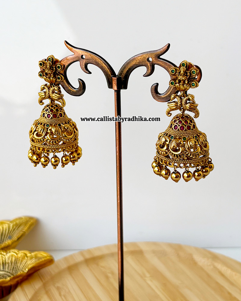 Image of Gold Polish Jhumka