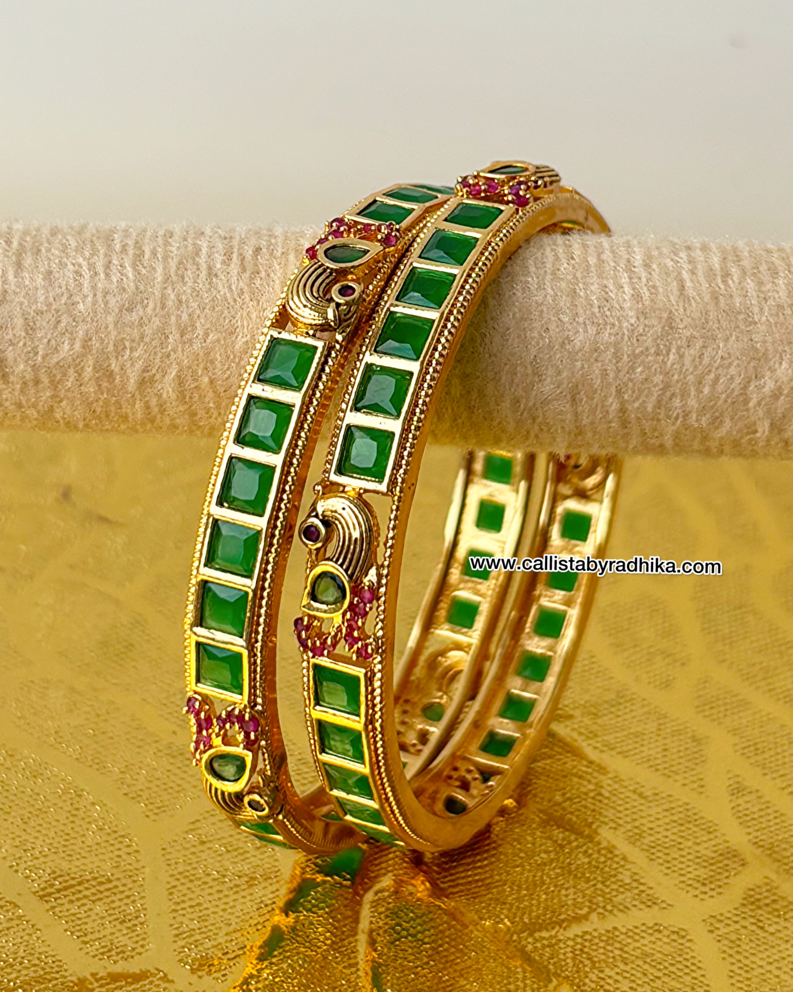 Green Stone Bangle