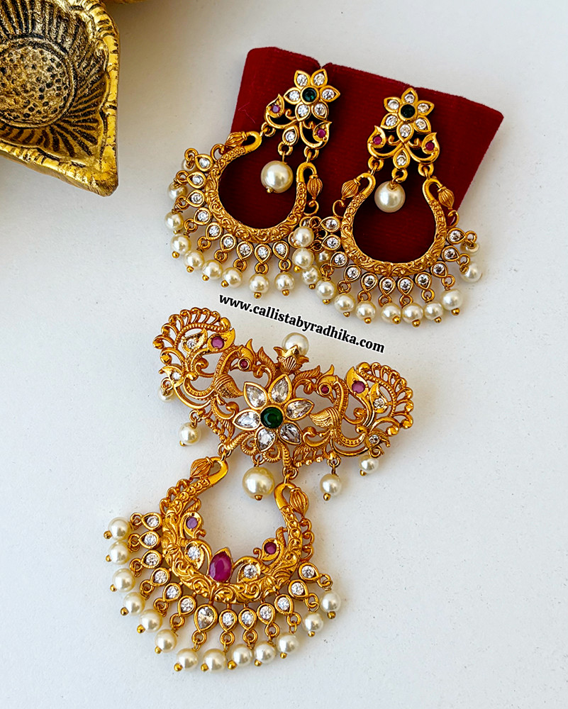 Image of Chandbali pendant Set