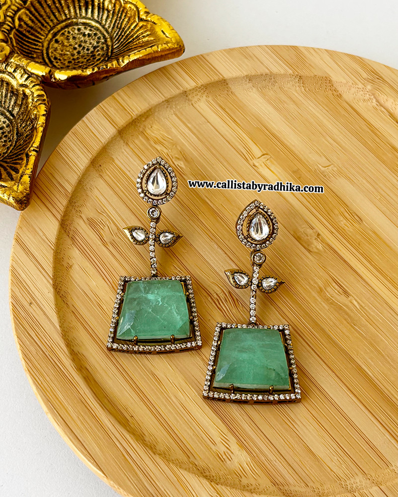 Image of Moissanite Doublet Earring