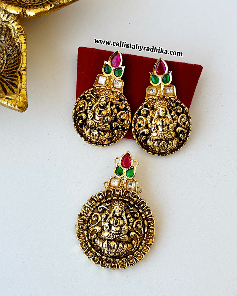 Image of Jadau Pendant Set