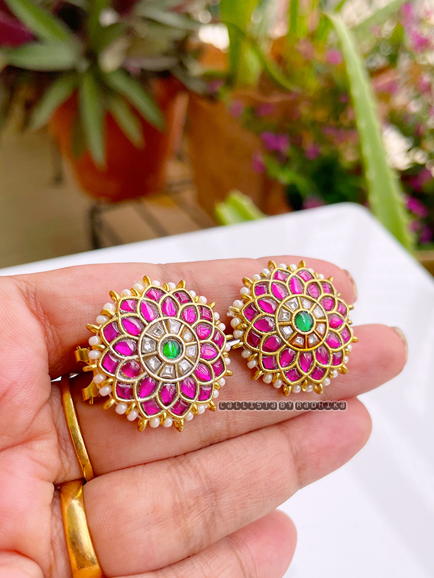 Jadau Kundan Earrings (JDE-043)