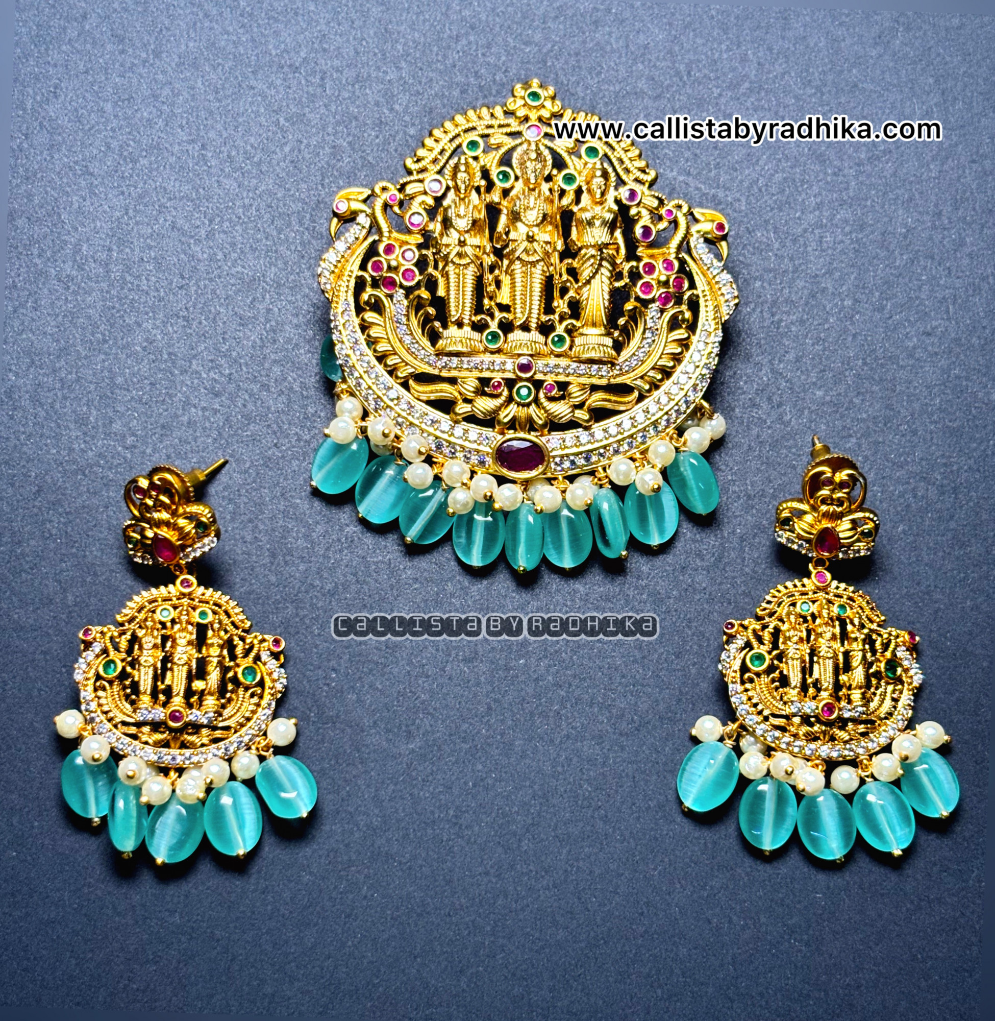 Ram Parivar Gold Polish Pendant (GPP-004)