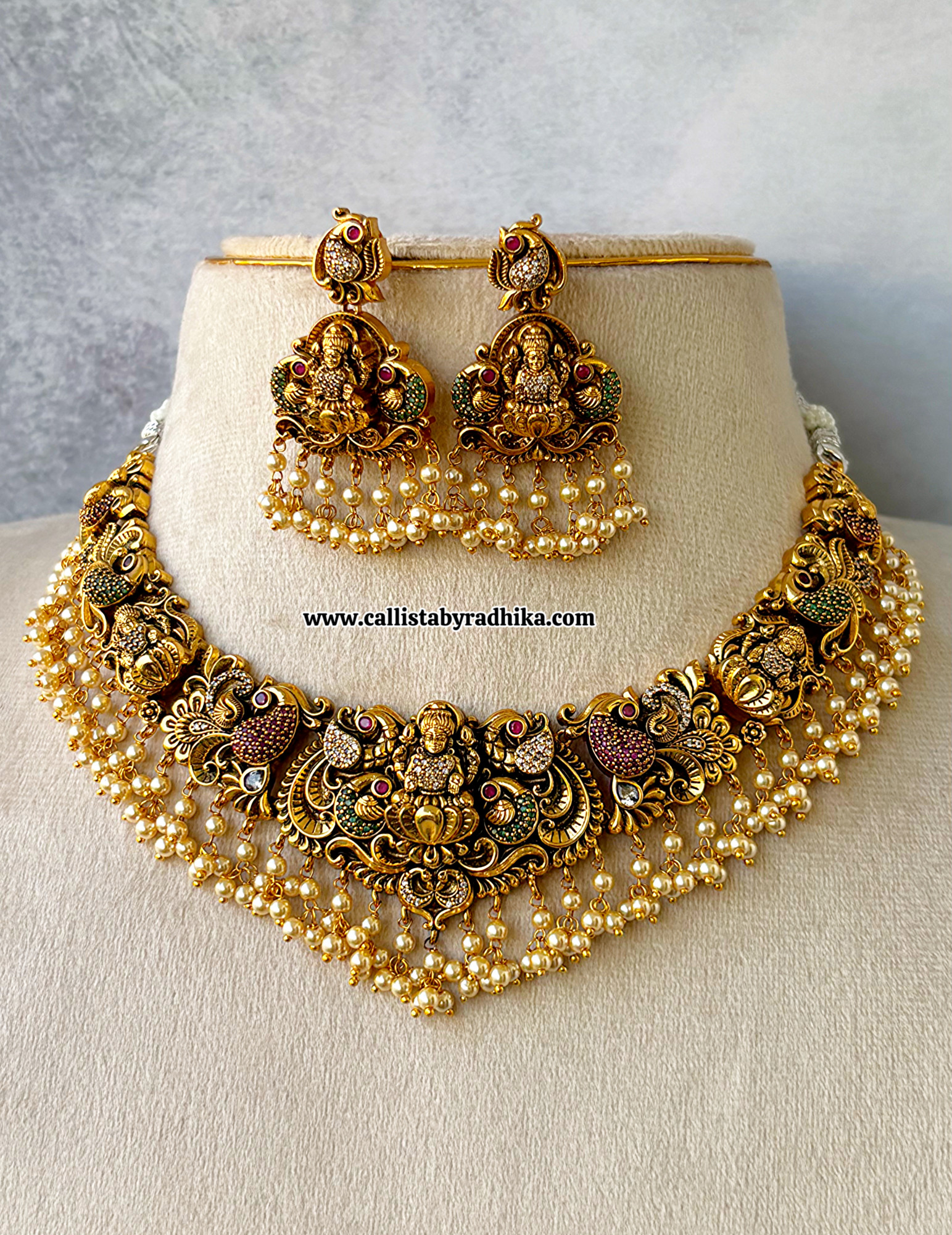 Nakshi Pearl Necklace