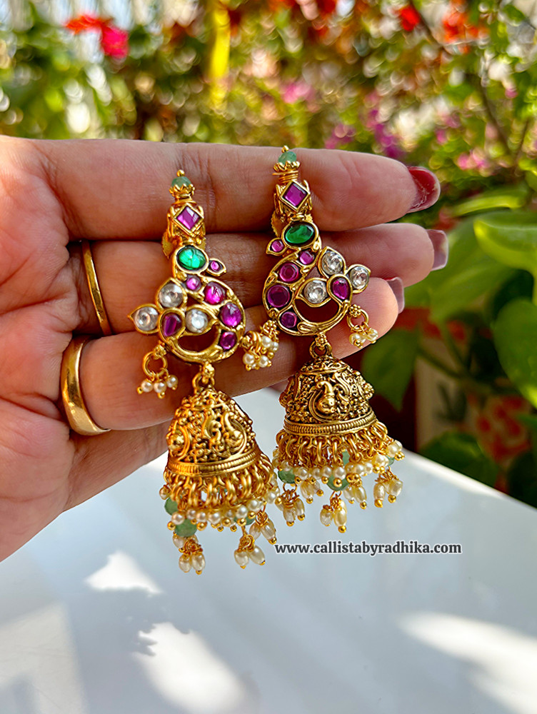 Image of Jadau Kundan Earrings