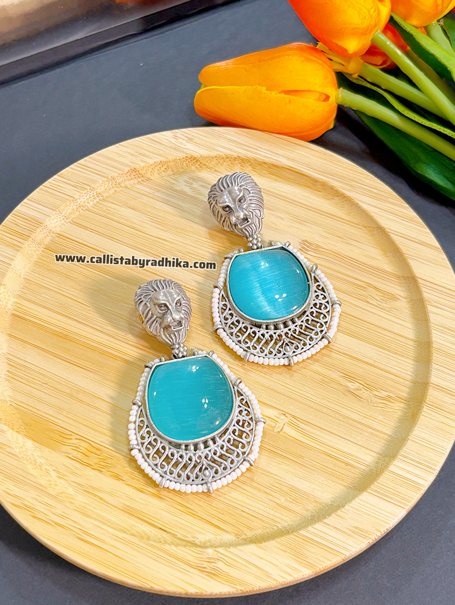 Sabyasachi Silver Replica Earring