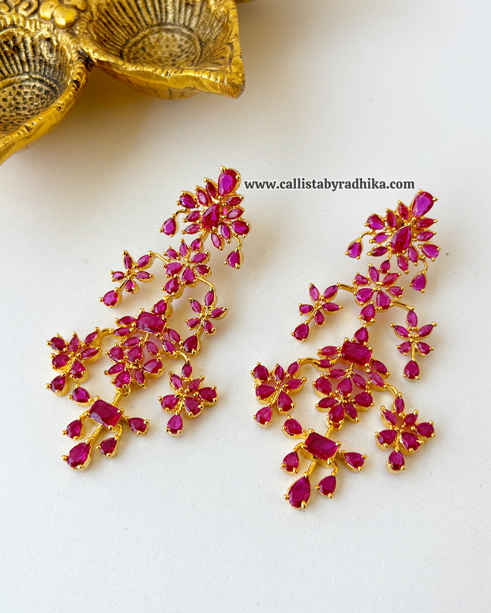 Ruby Stone Earring