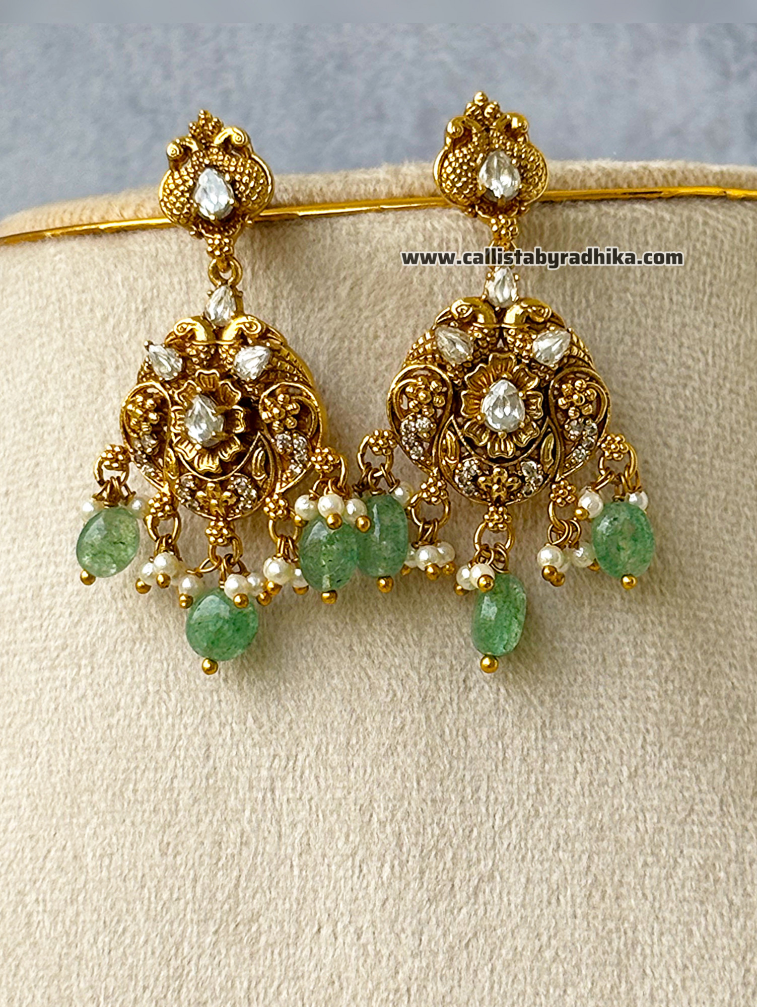 Moissanite Bridal Long Neckpiece