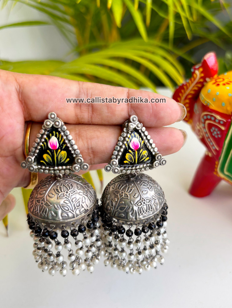 Image of Hand-painted Earrings (HPE-050)
