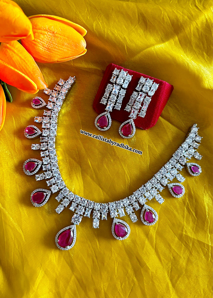 Image of Ruby Pink AD Necklace