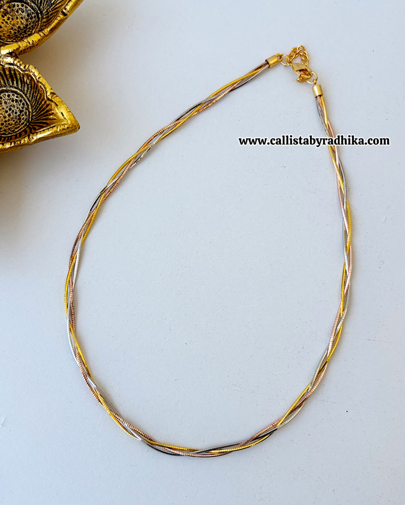 Image of Gold-Silver-Copper Tone Italian Hasli