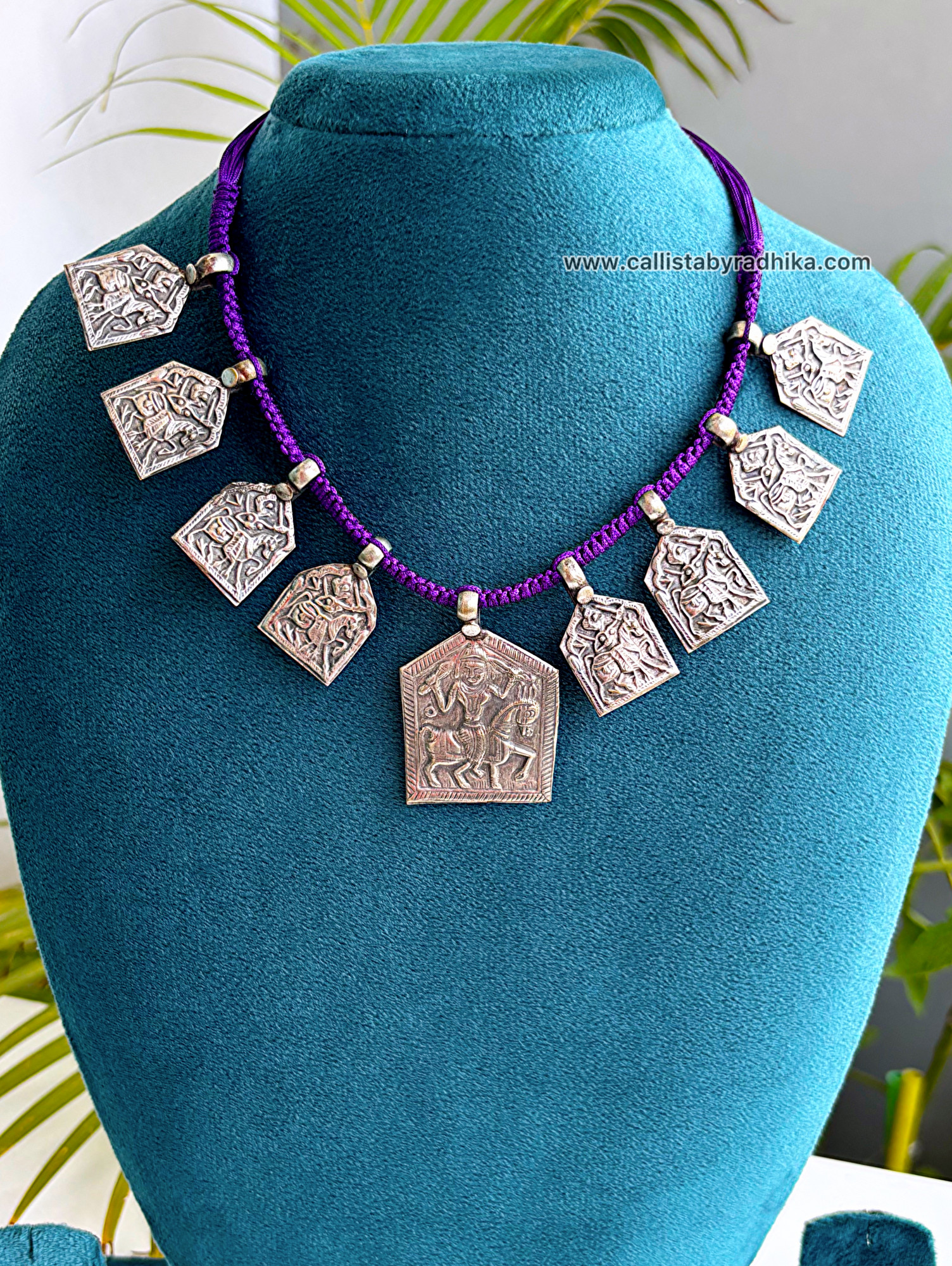 Purple Tassel Neckpiece