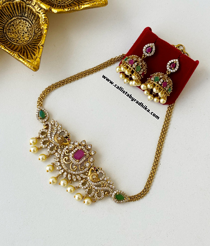 Image of Gold Polish Stone Choker