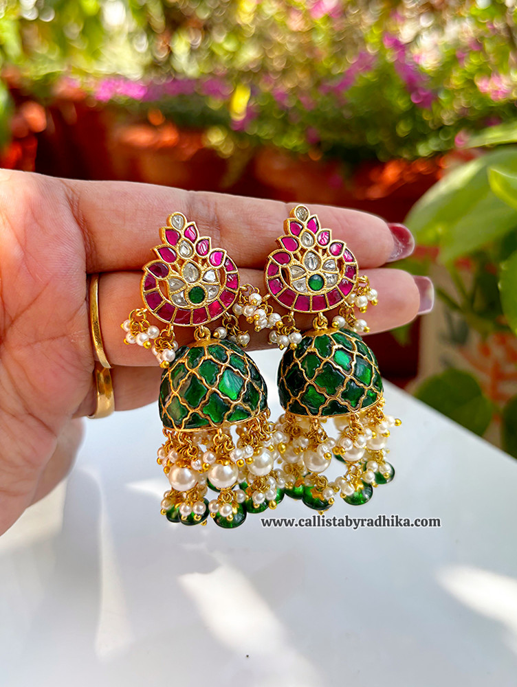Image of Jadau Kundan Earrings