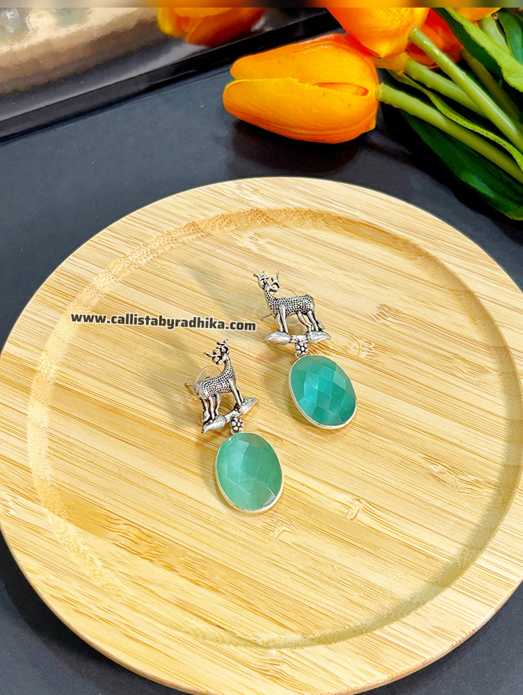 Image of Silver Replica Deer Earring