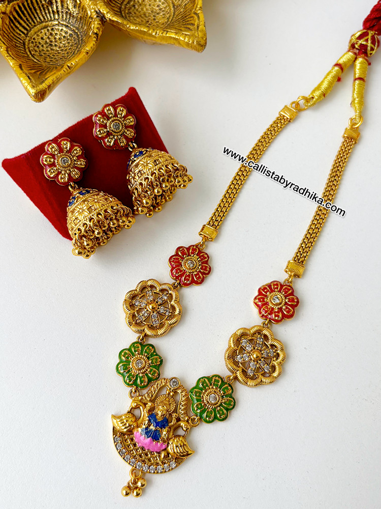 Image of Hand painted Nakshi Neckpiece