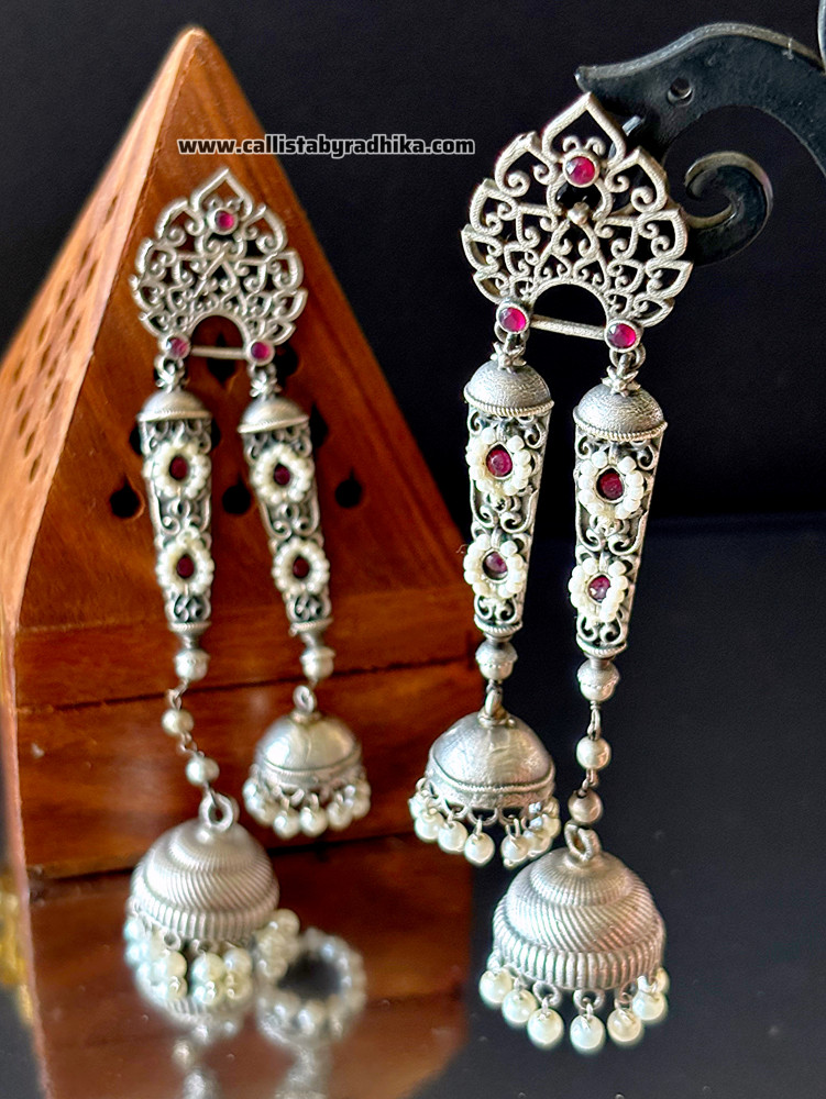 Image of Silver Replica Jhumka