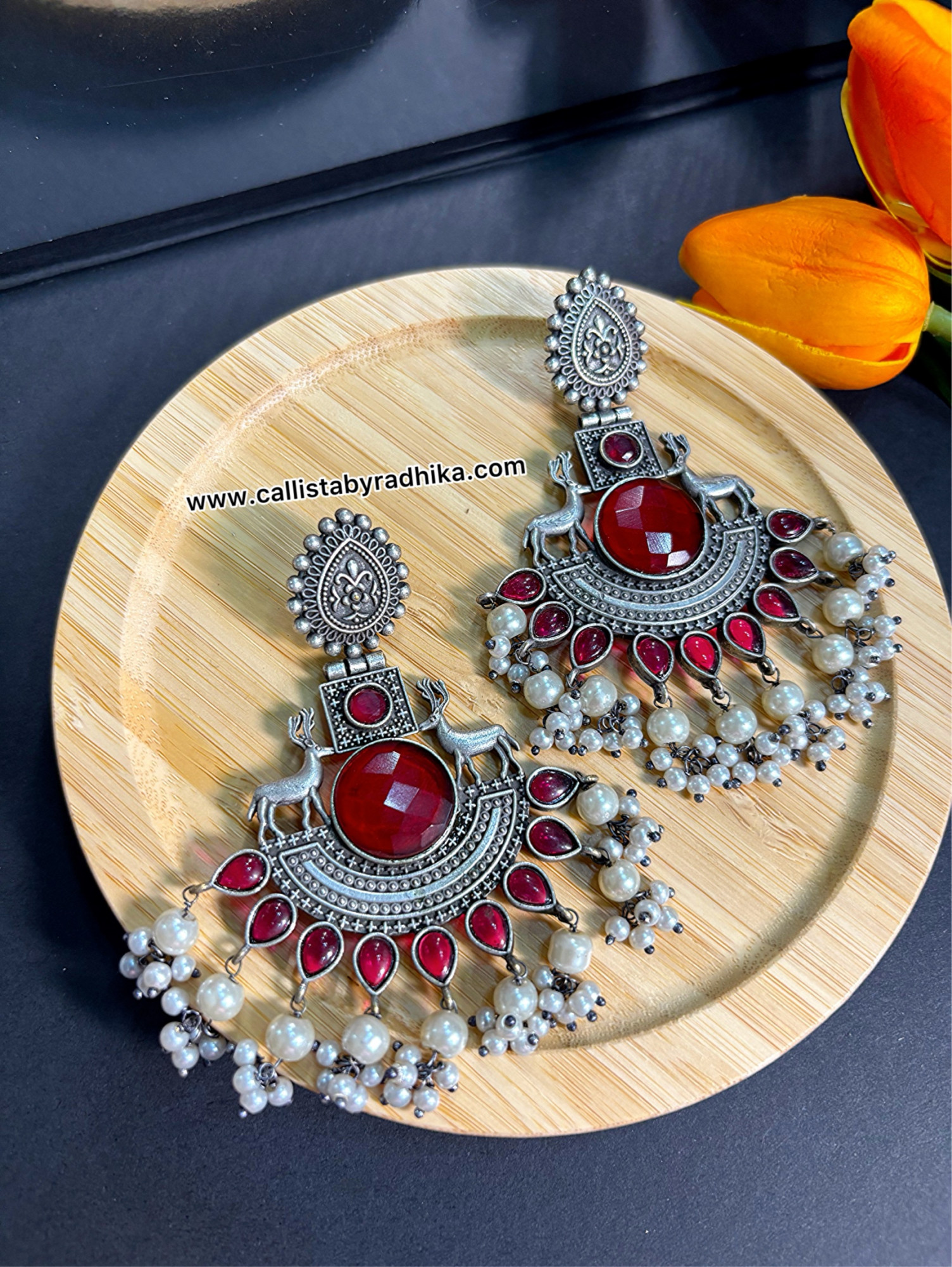 Silver Replica Earring (4 Colors)