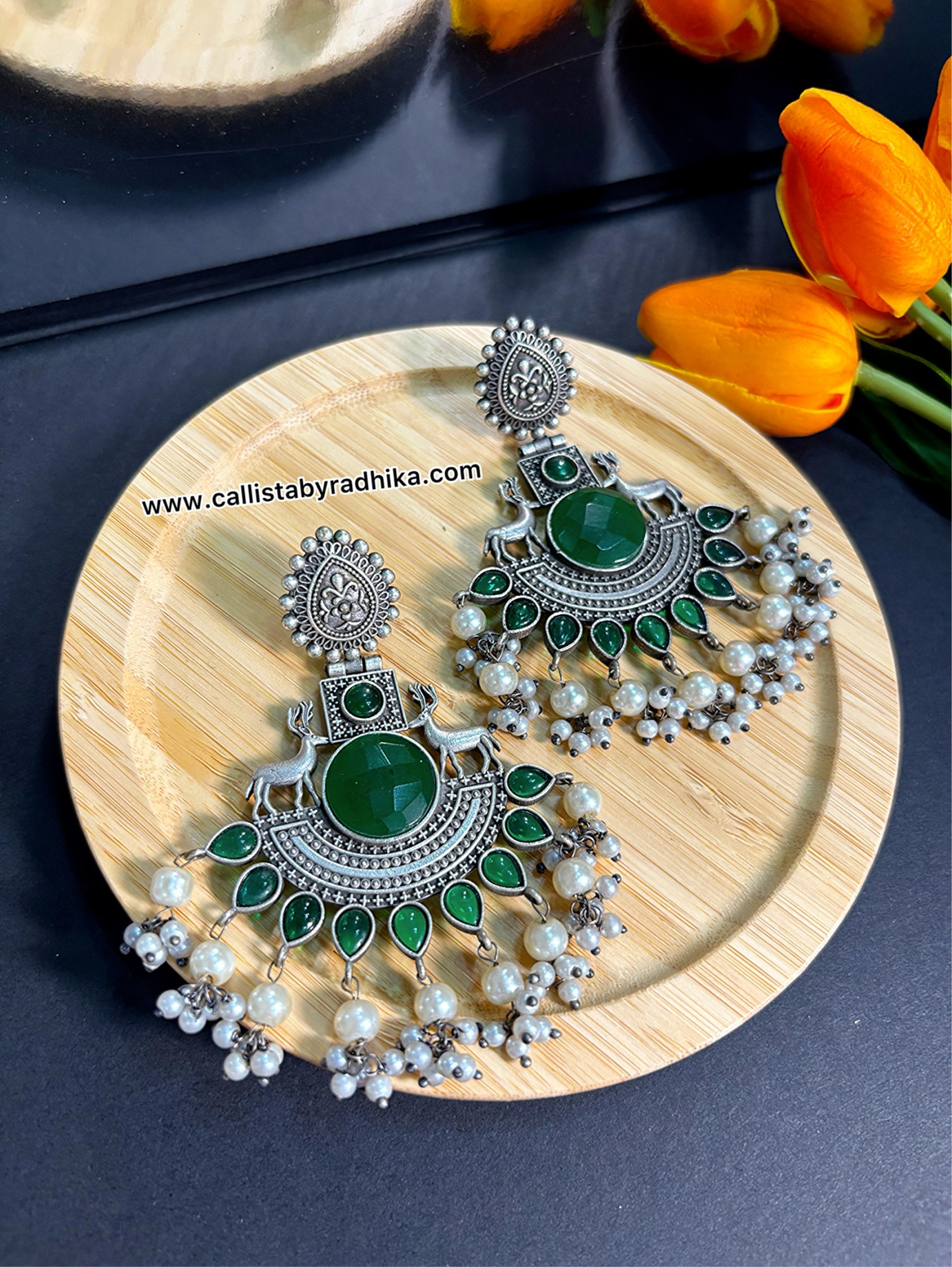 Silver Replica Earring (4 Colors)