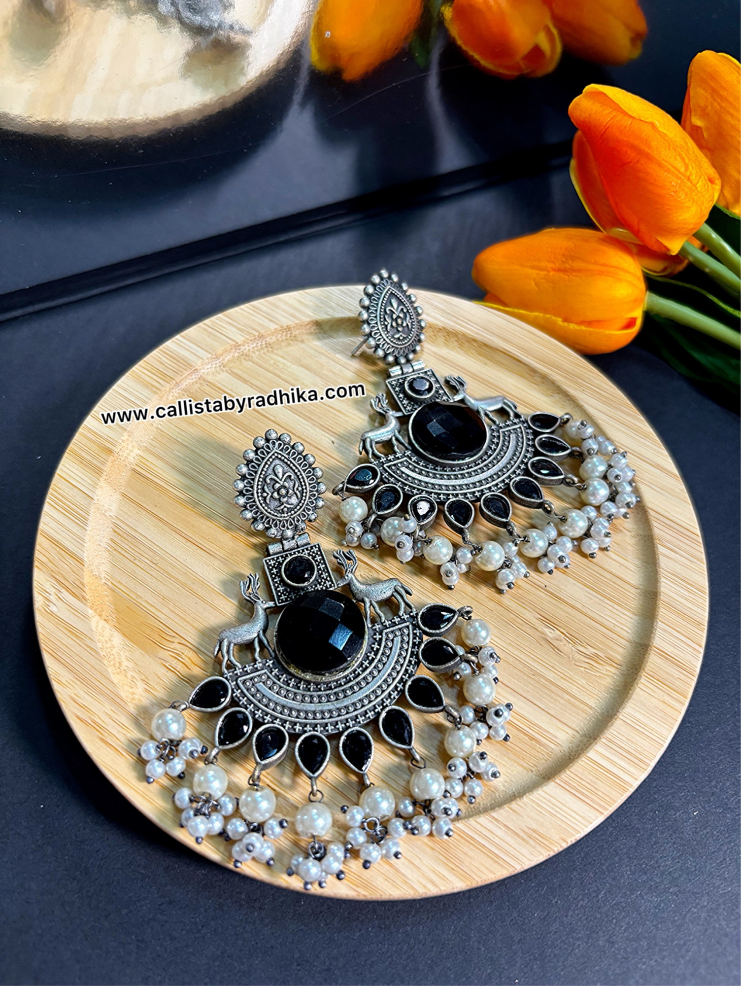 Silver Replica Earring (4 Colors)