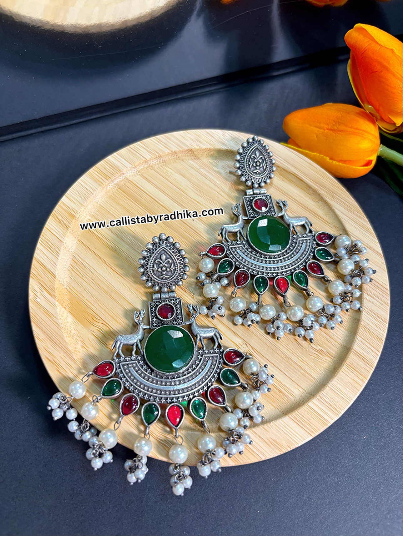 Silver Replica Earring (4 Colors)