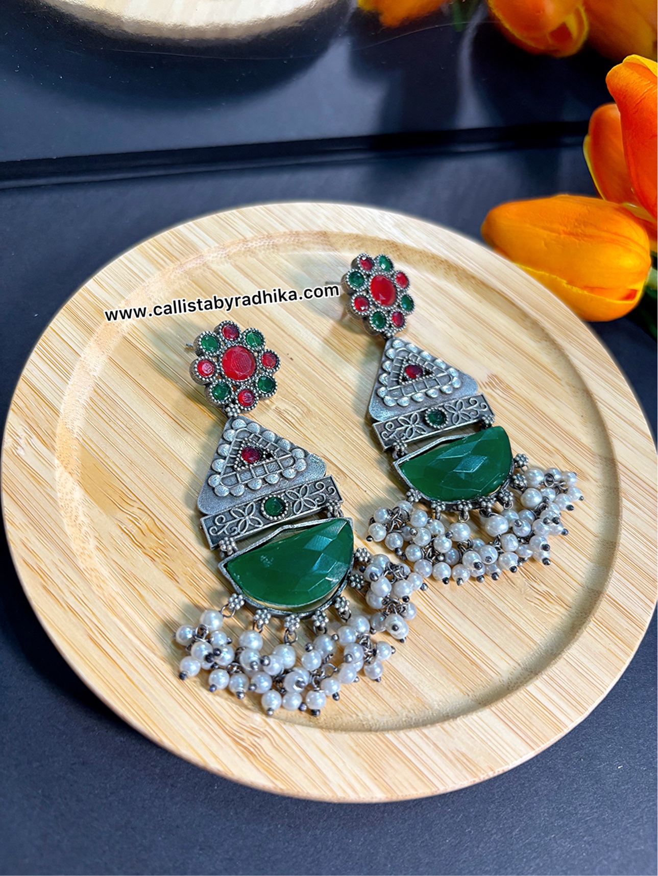 Silver Replica Earring (3 Colors)