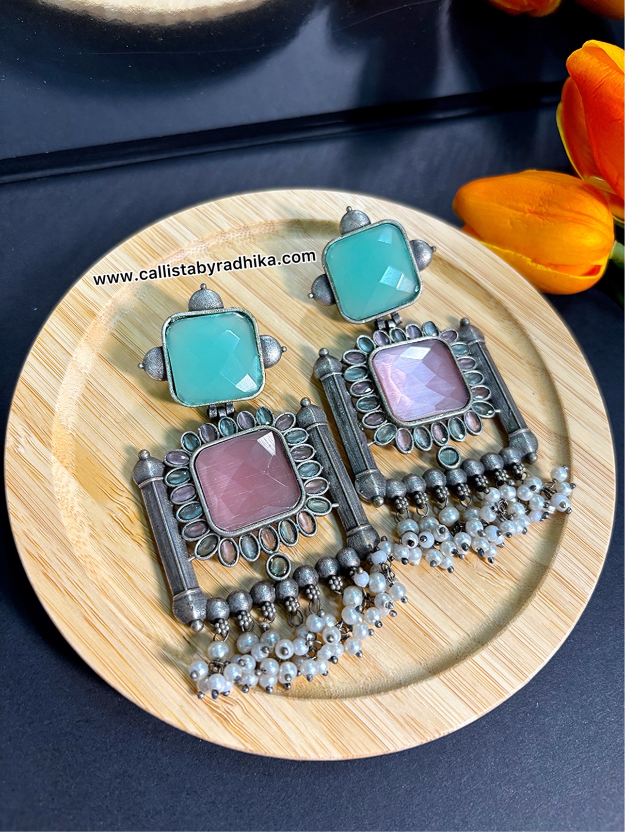 Silver Replica Earring (5 Colors)