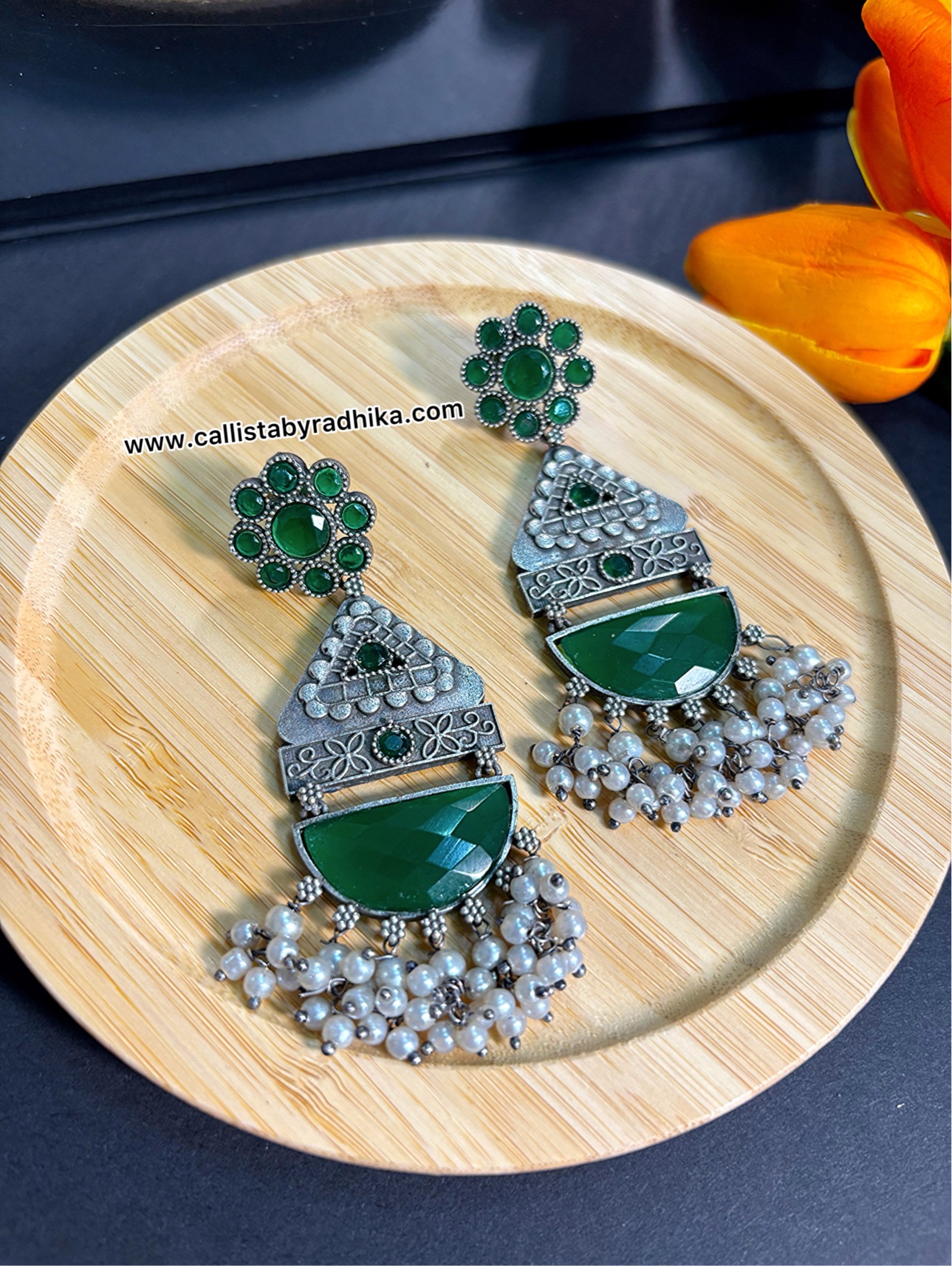 Silver Replica Earring (3 Colors)