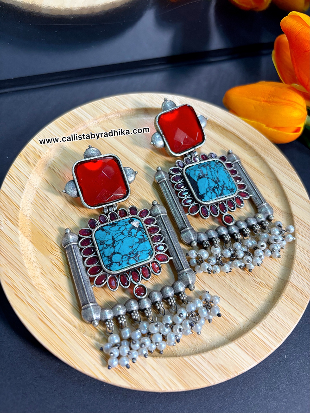 Silver Replica Earring (5 Colors)