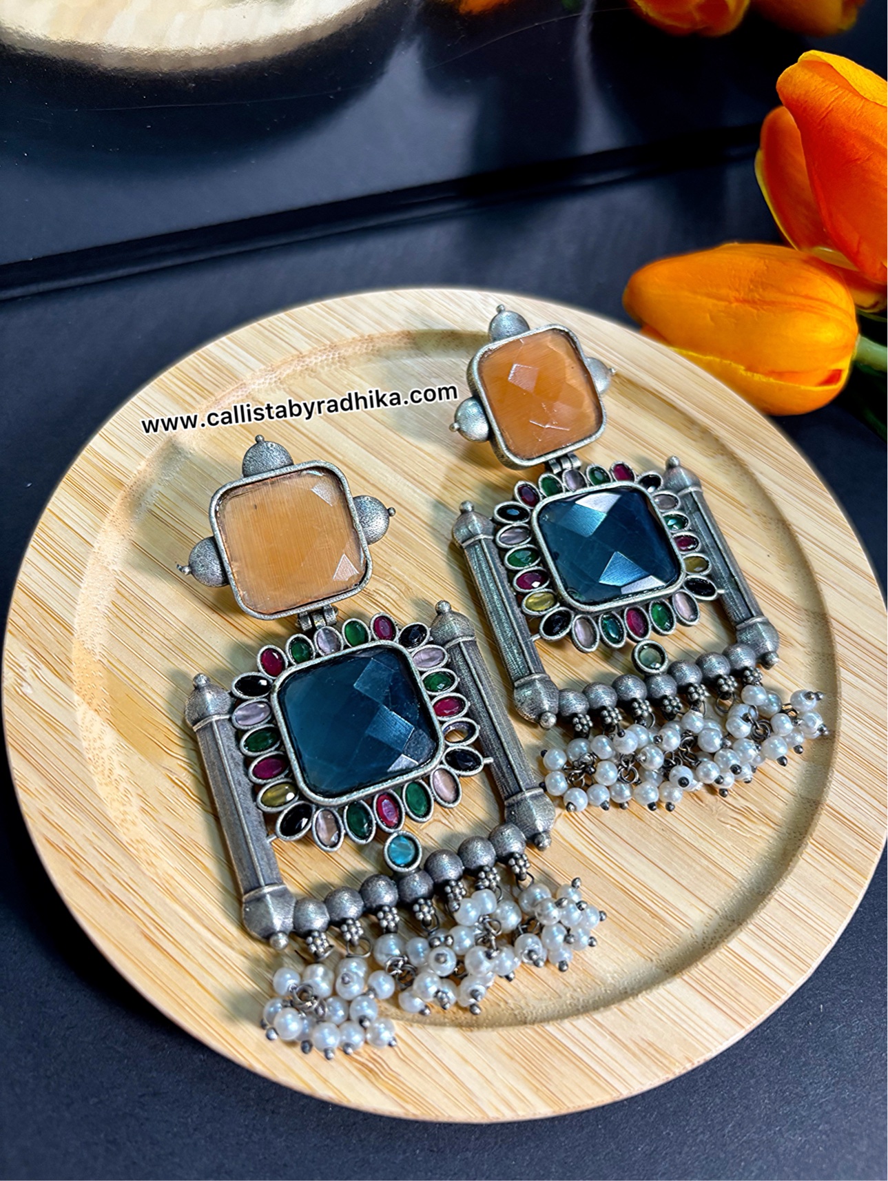 Silver Replica Earring (5 Colors)