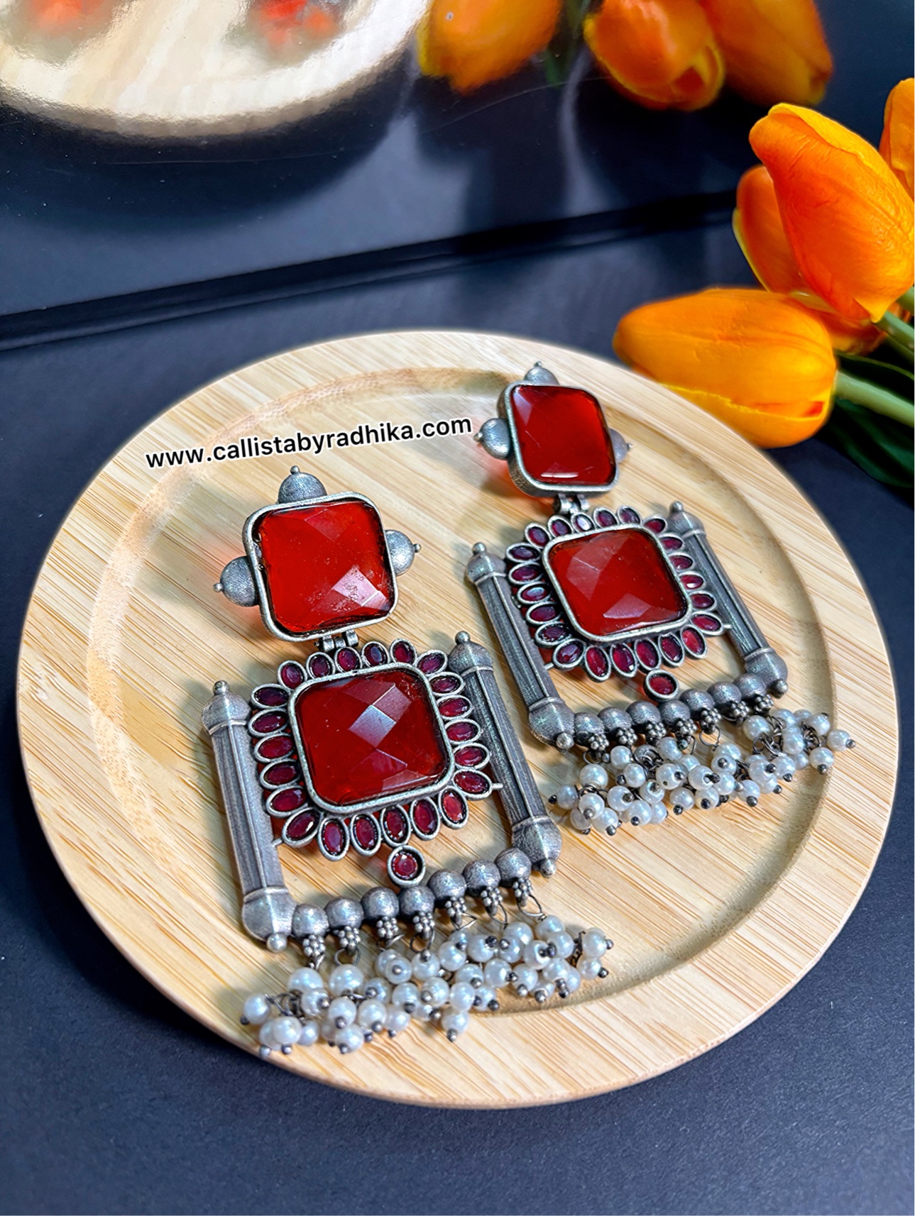 Silver Replica Earring (5 Colors)