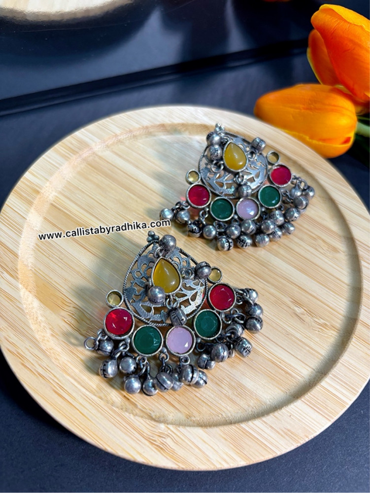 Image of Silver Replica Earring (7 Colors)