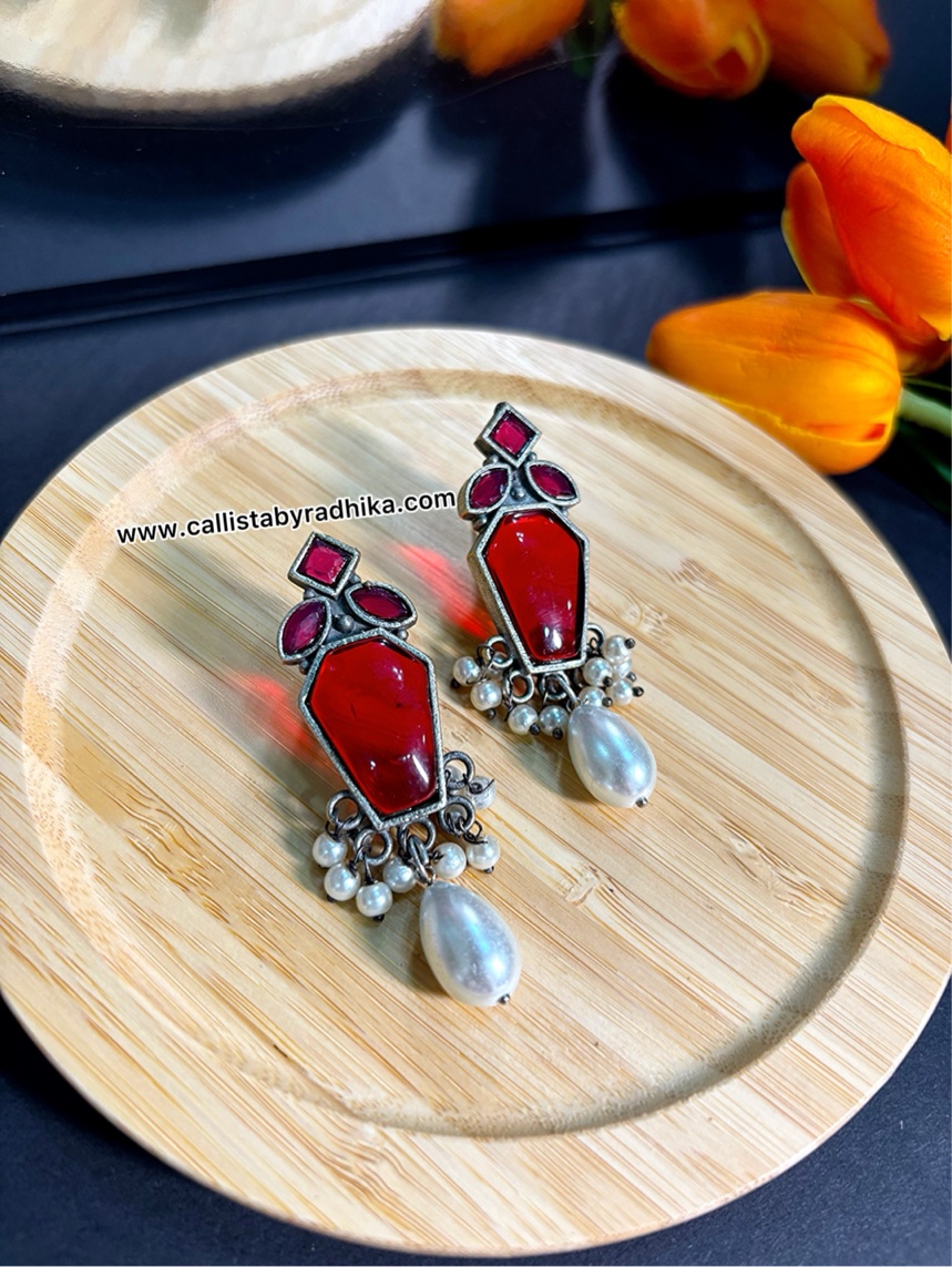 Silver Replica Earring (4 Colors)