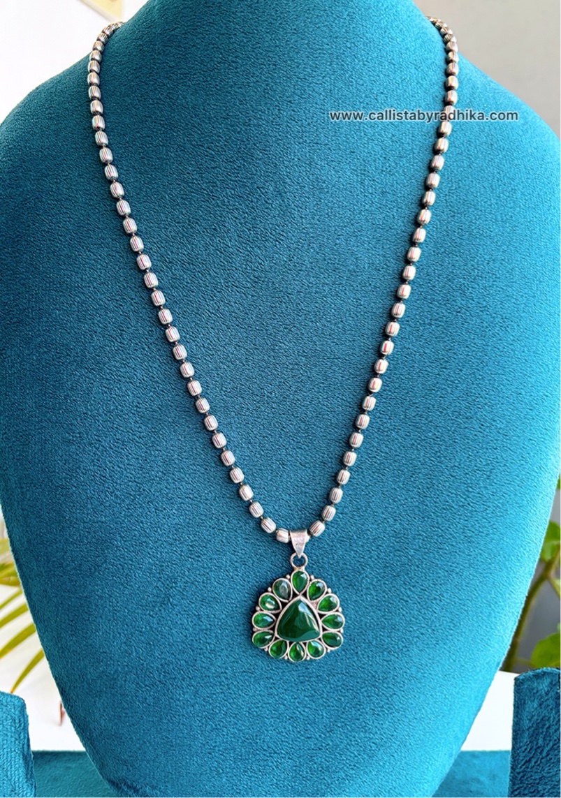 Silver Replica Chain Pendant (4 colors)