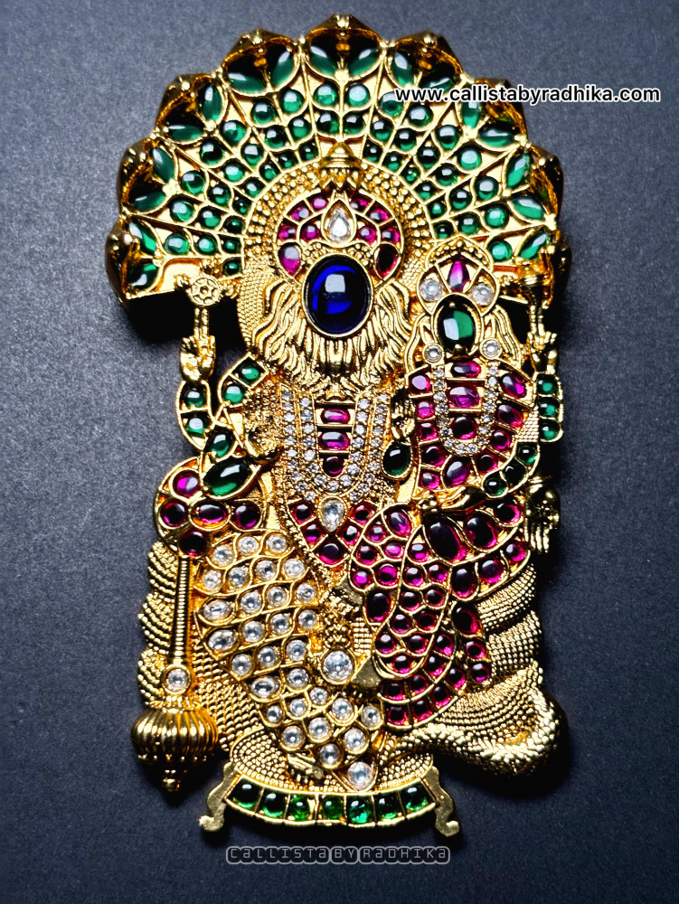 Image of Lakshmi Narasimha Gold Polish Pendant (GPP-008)
