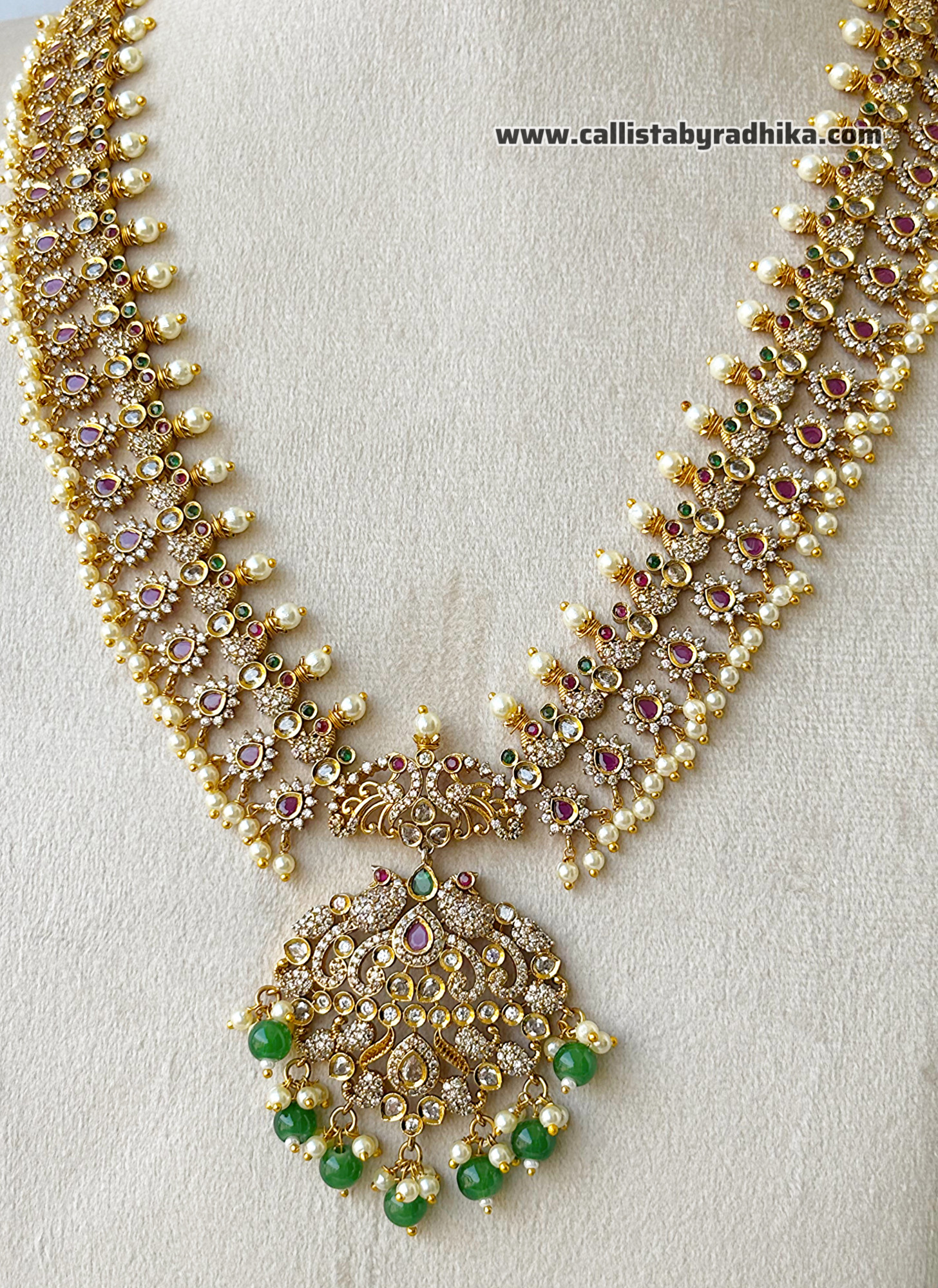 Gold Polish Guttupusalu Long Haaram