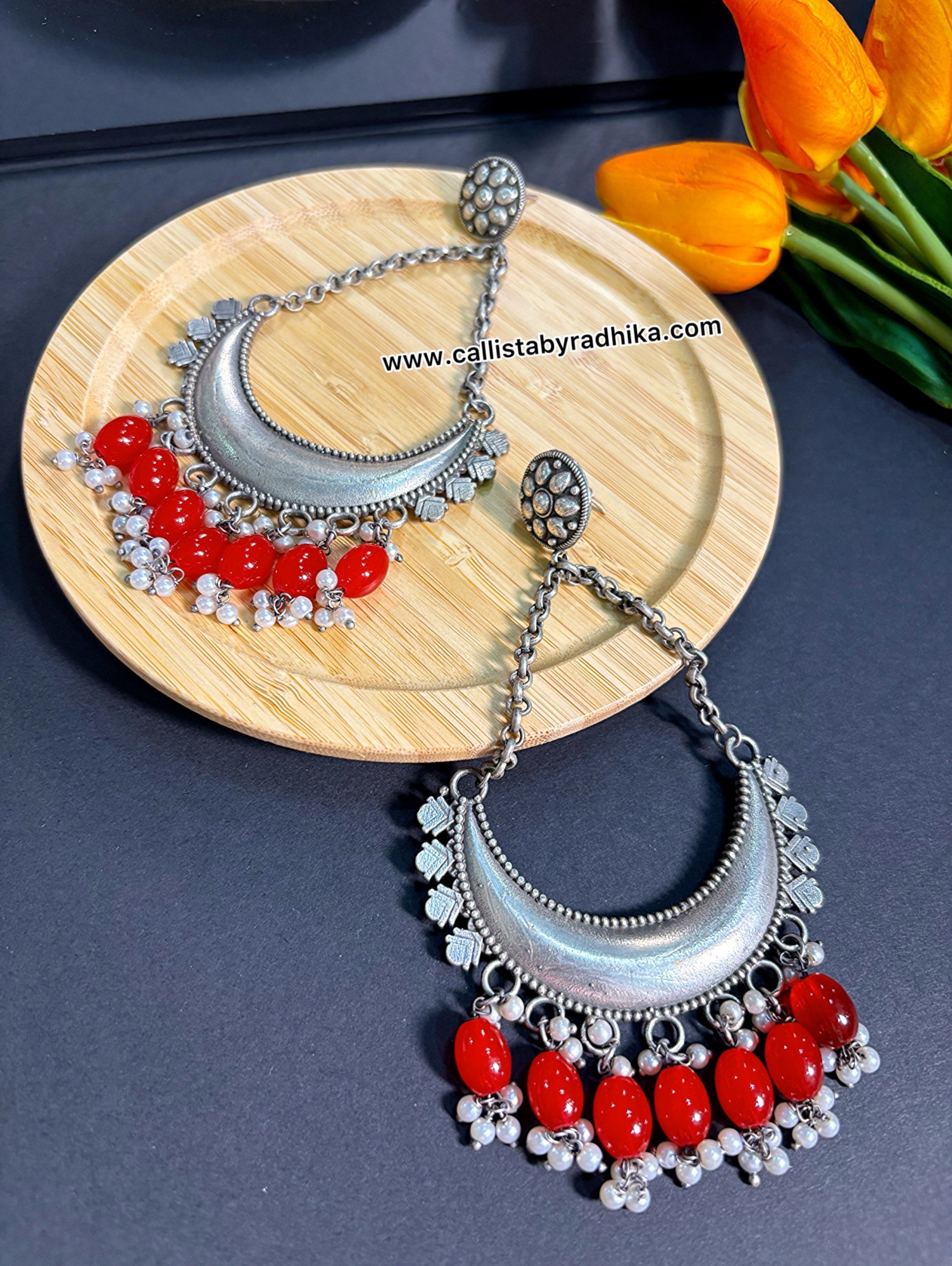 Silver Replica Earring (4 Colors)