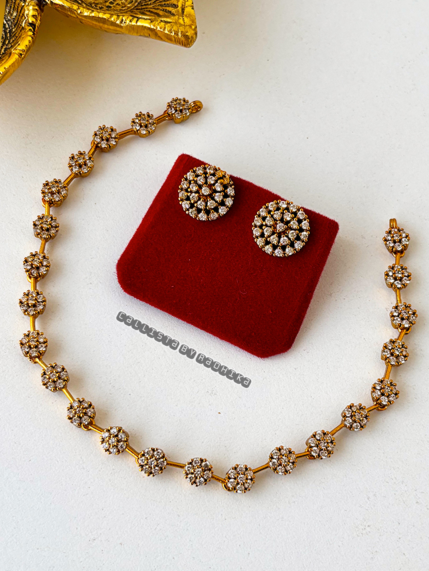 Gold Polish/Temple Long Neckpiece(GP-064)