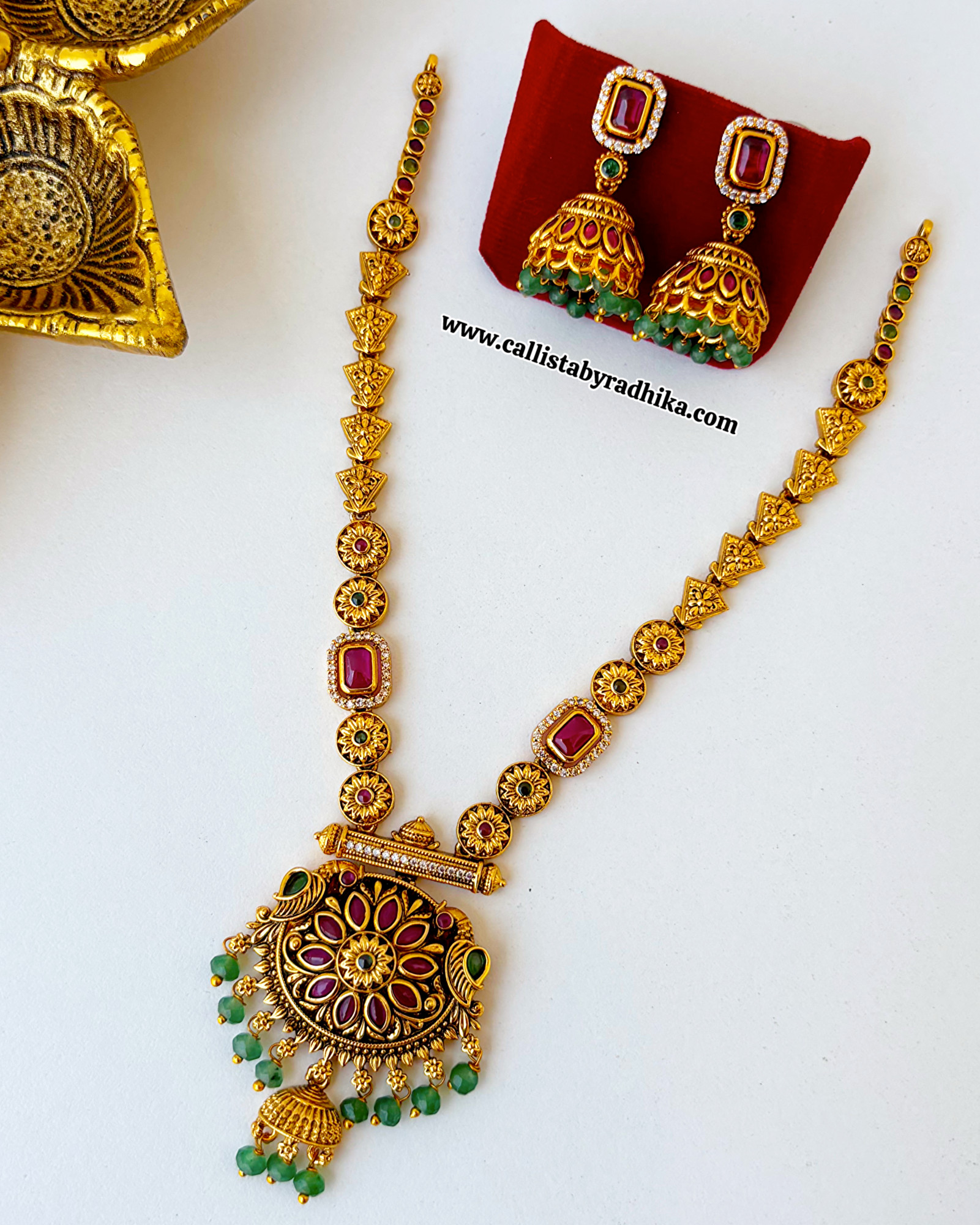 Copper Gold Polish Necklace