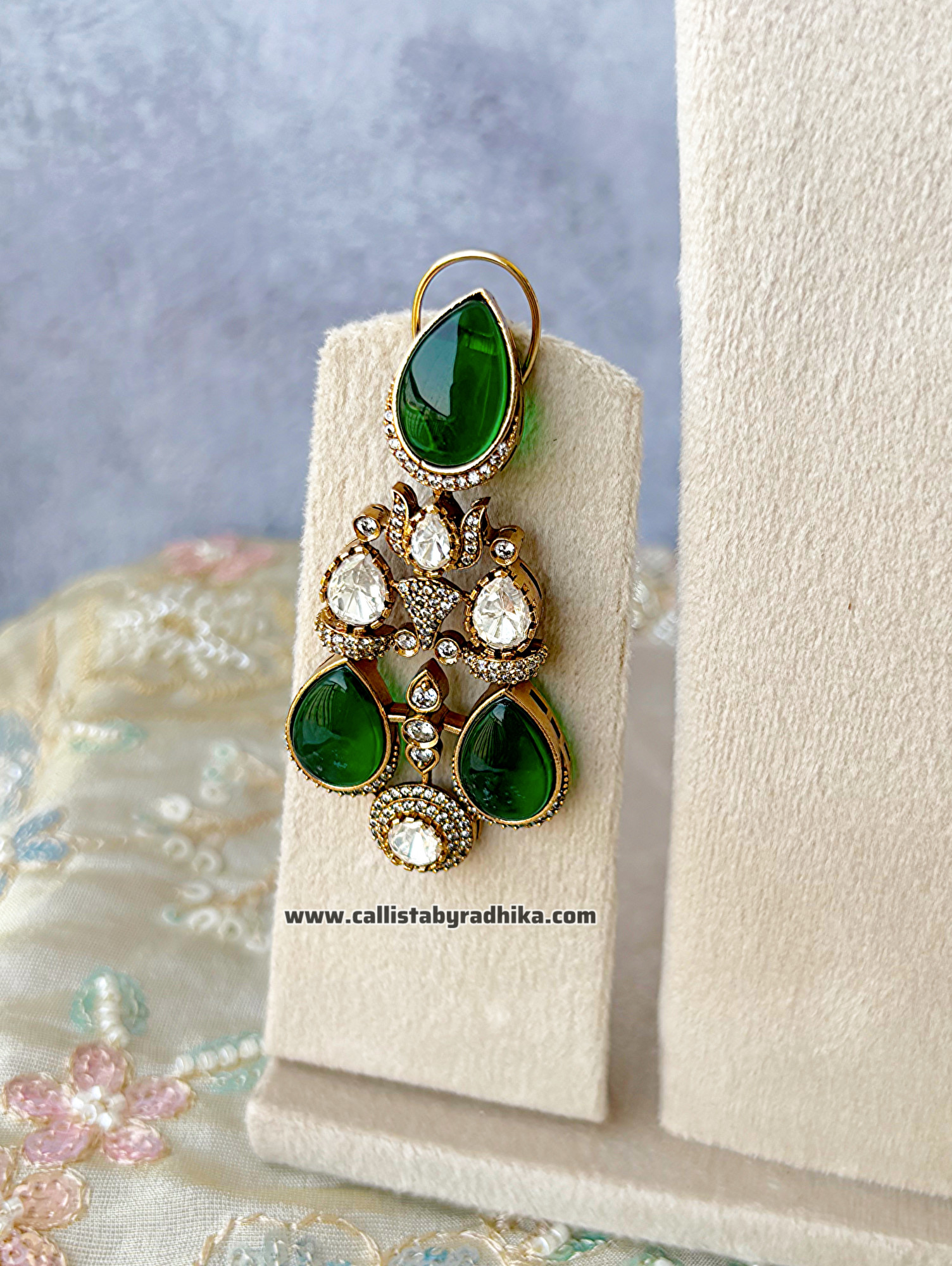 Moissanite Heavy Bridal Choker Set