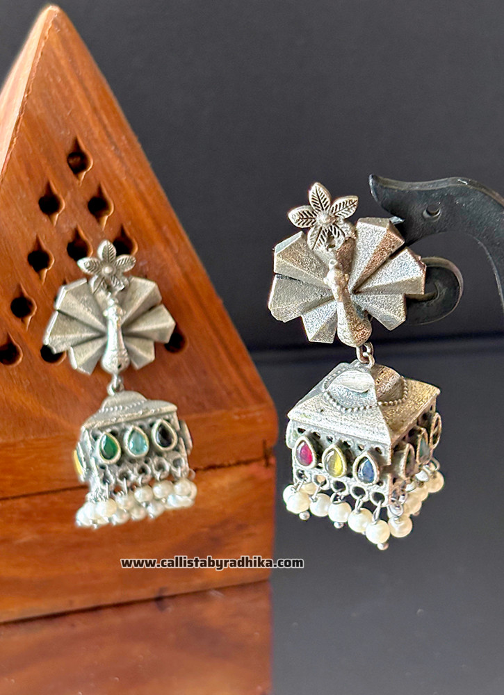 Image of Silver Replica Jhumka