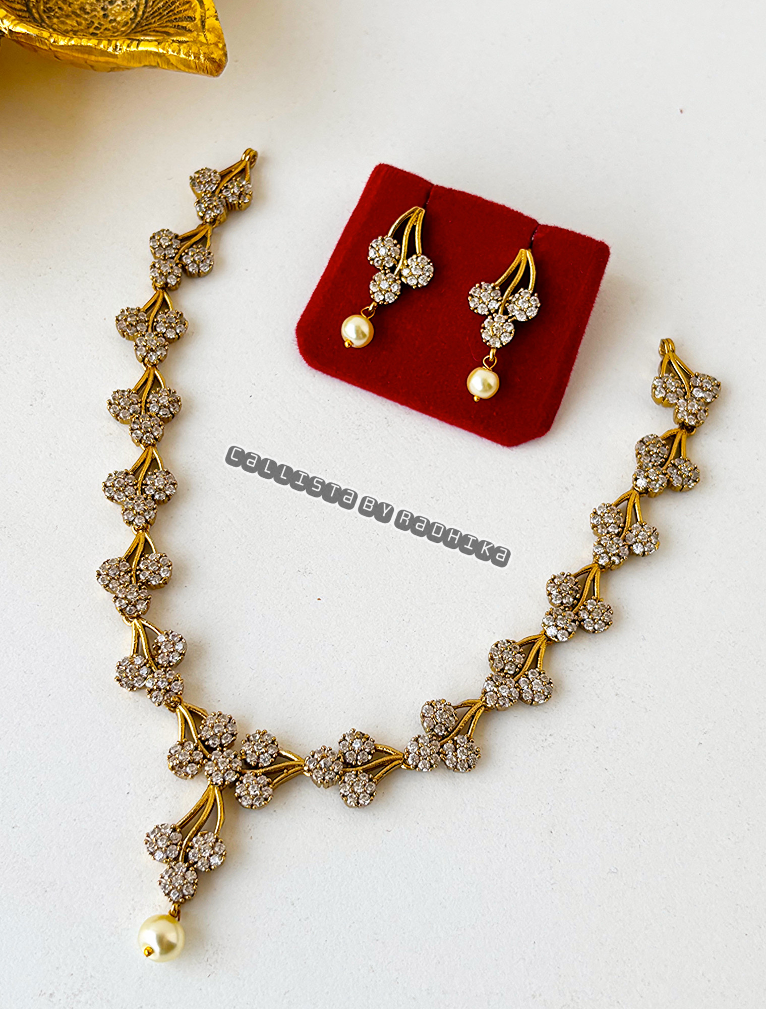 Gold Polish/Temple Long Neckpiece(GP-060)