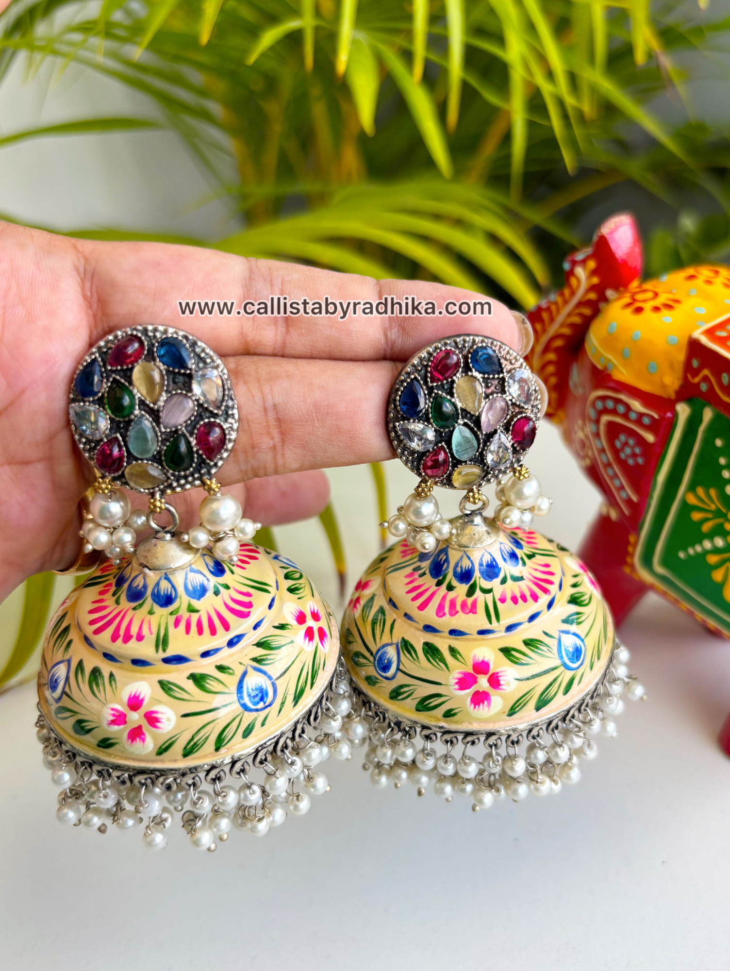 Hand-painted Earrings (HPE-053)
