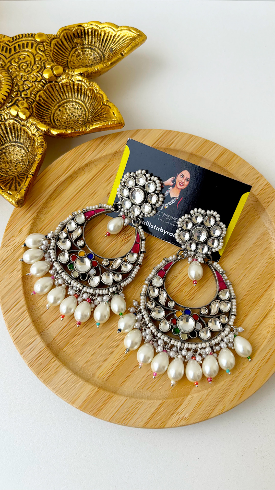 Statement Polki Designer Earrings