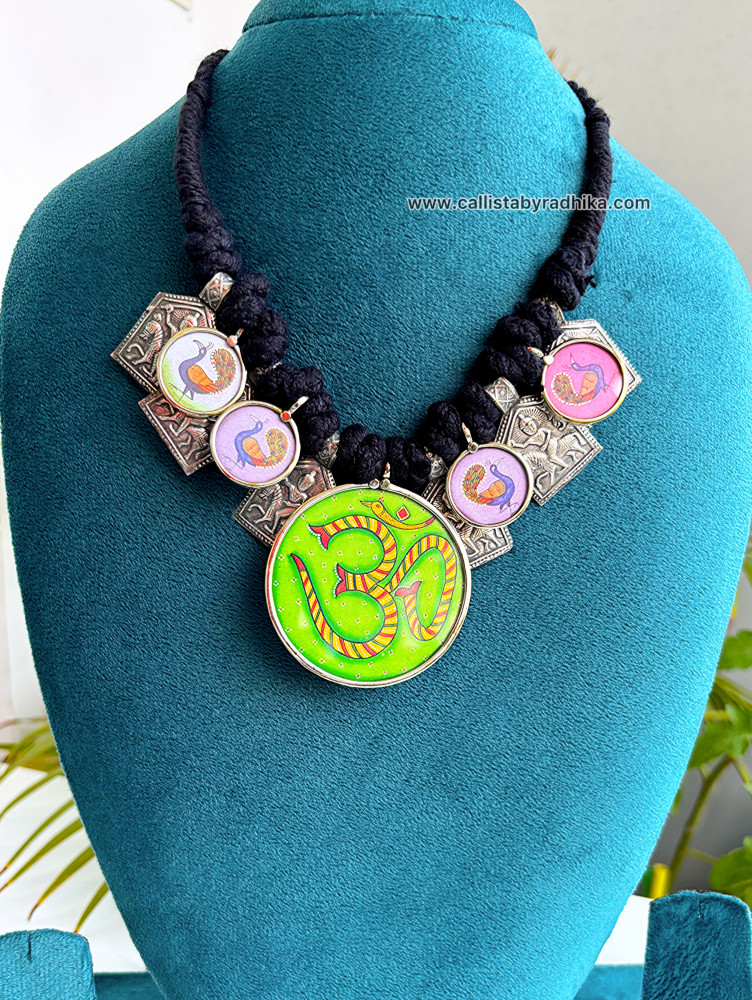 Image of Om Photo Charm Solid Silver Neckpiece