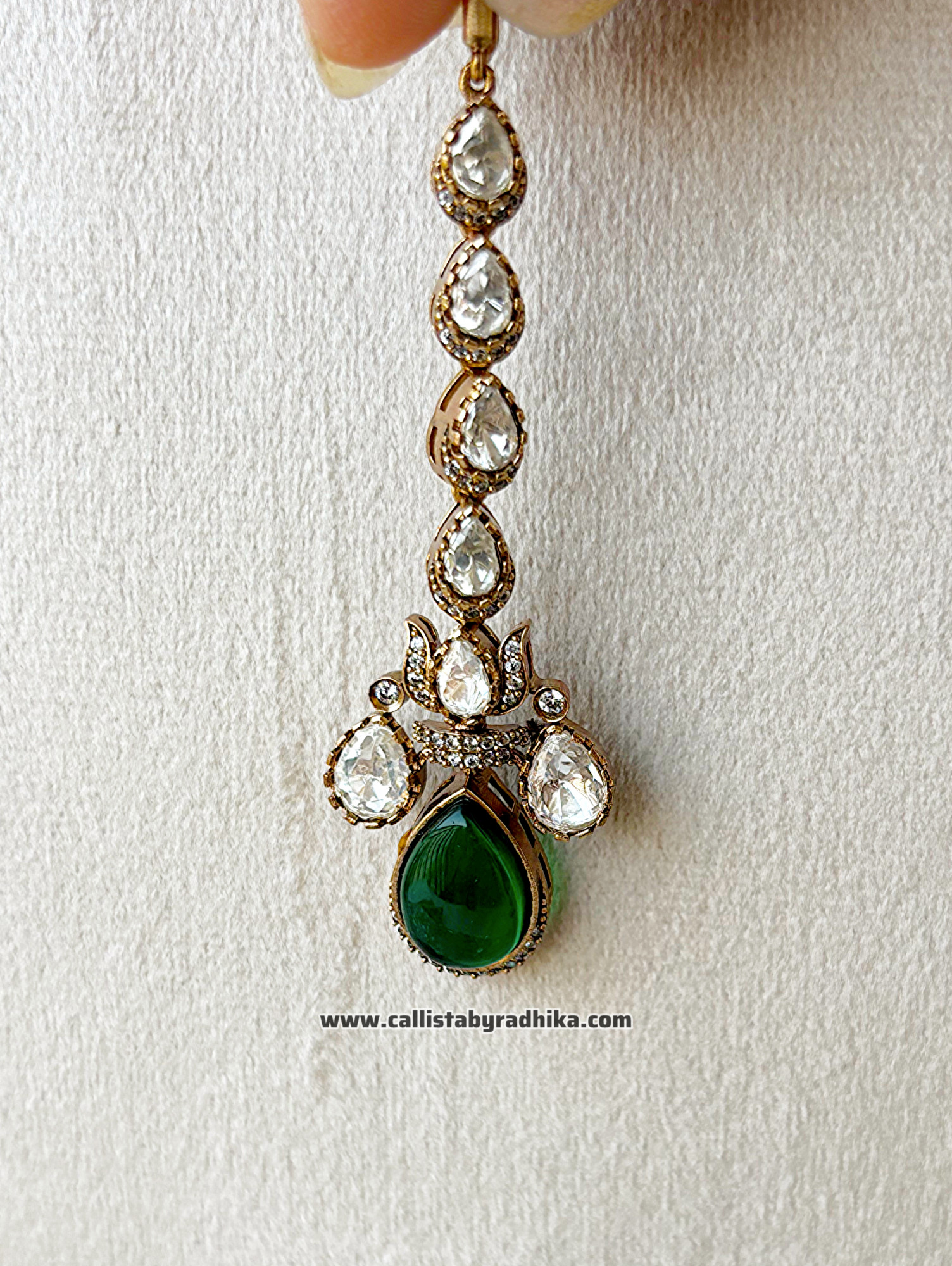 Moissanite Heavy Bridal Choker Set