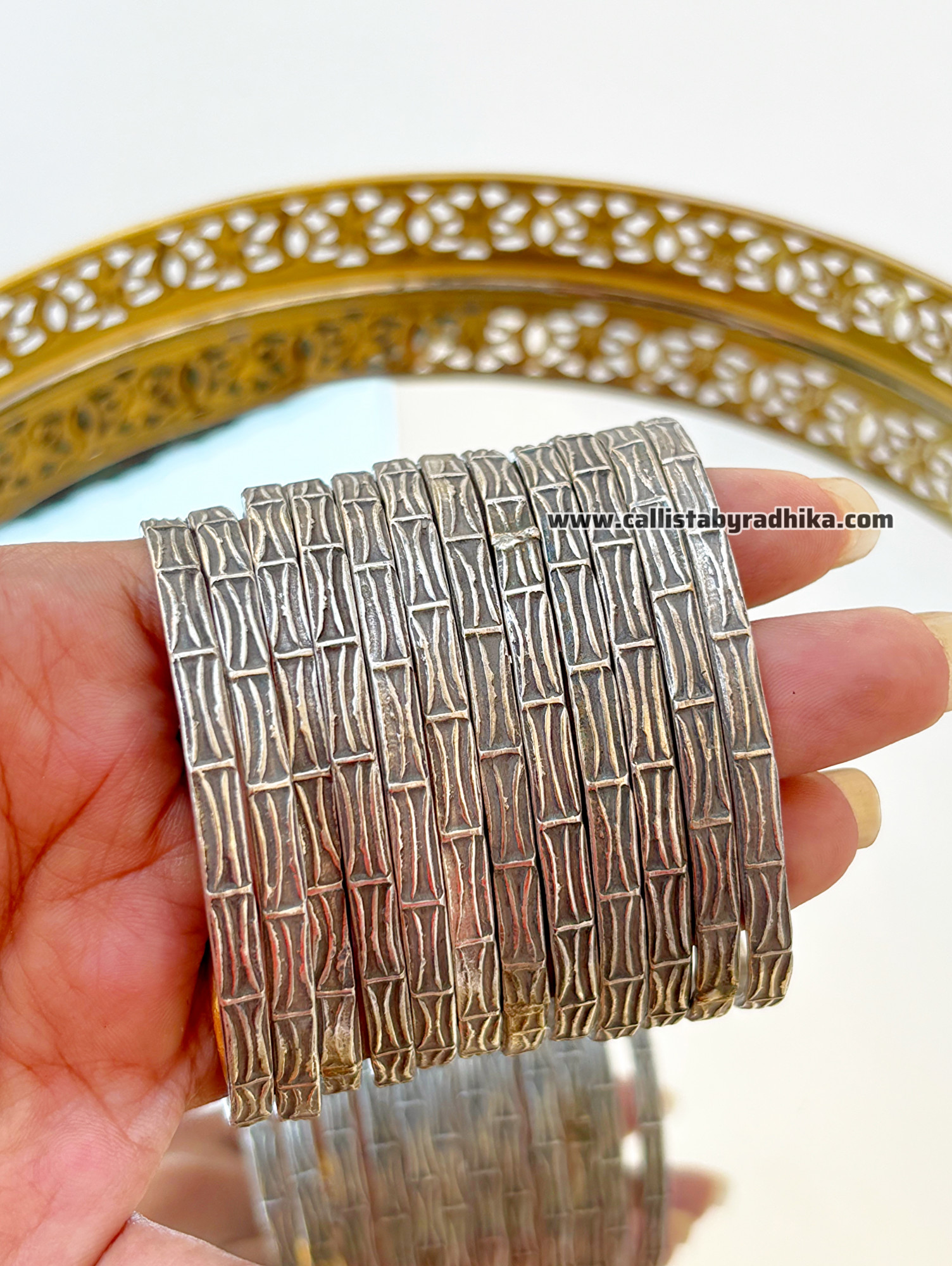 Solid Silver Stack  Bangles (SSB-051)